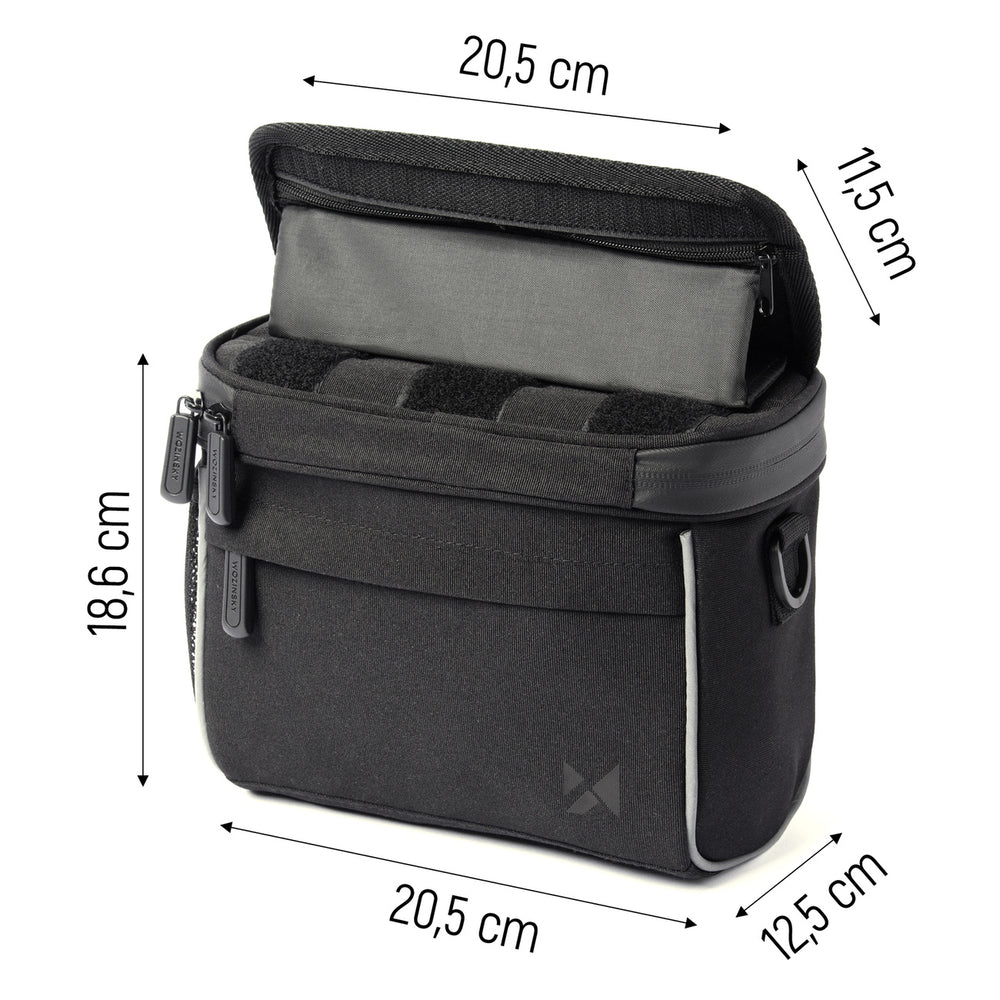 Wozinsky Handlebar Bag Bike Shoulder Bag Black (WBHBB-01) - OUTLET_12