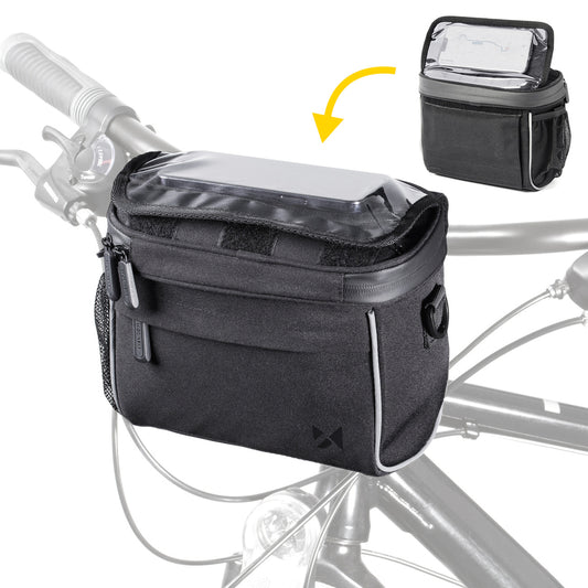 Wozinsky Handlebar Bag Bike Shoulder Bag Black (WBHBB-01) - OUTLET_0