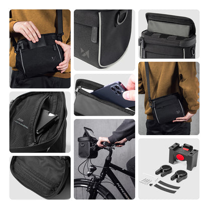 Wozinsky Handlebar Bag Bike Shoulder Bag Black (WBHBB-01) - OUTLET_2