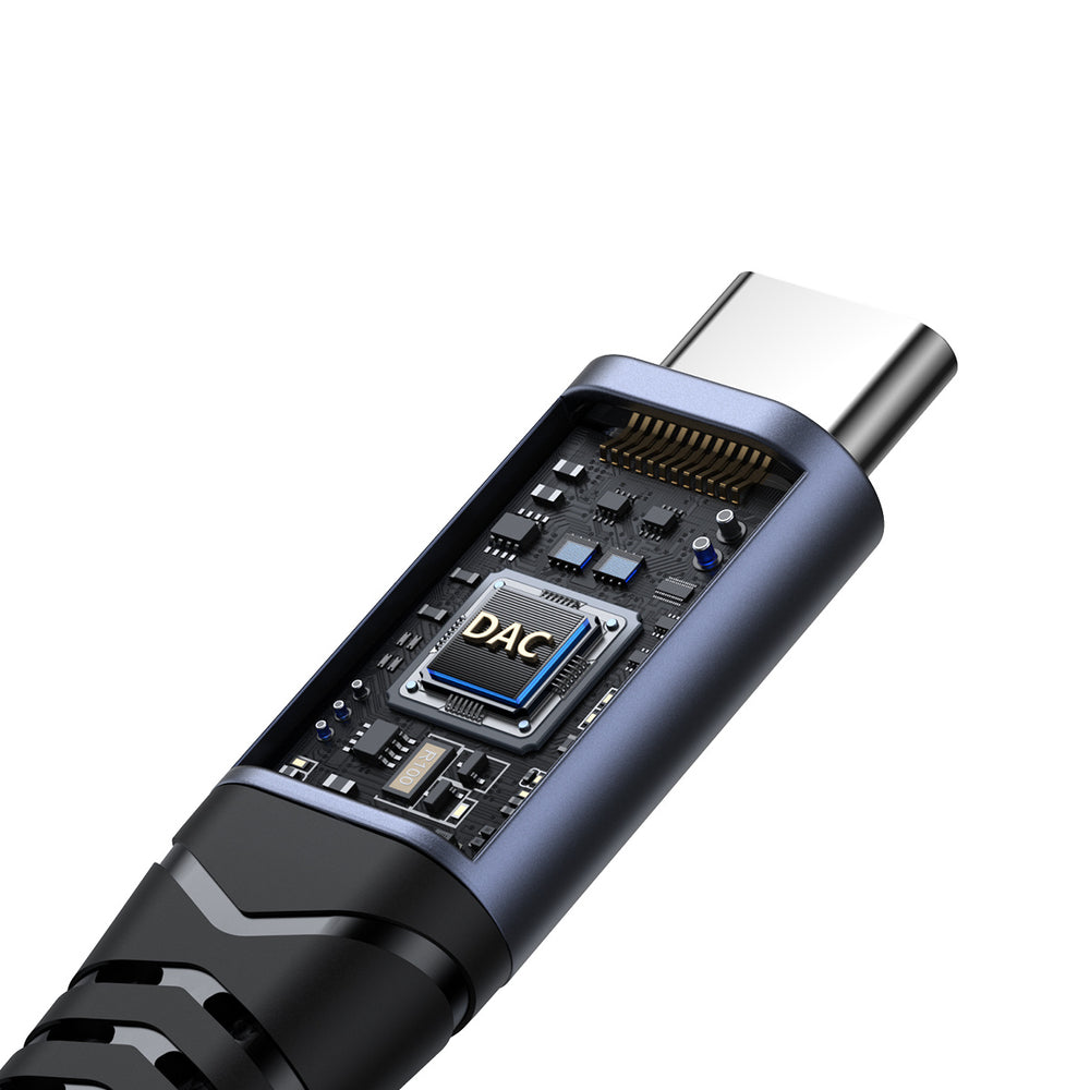 Joyroom SY-C03 USB-C to 2x USB-C 2in1 DAC adapter - black - OUTLET_8