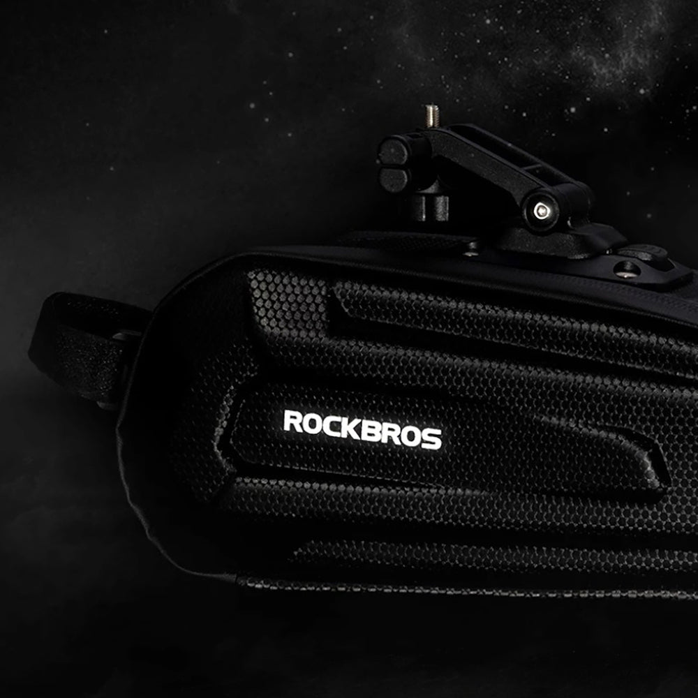 Rockbros B69 bicycle saddle bag 1.8l with easy release system - black - OUTLET_9