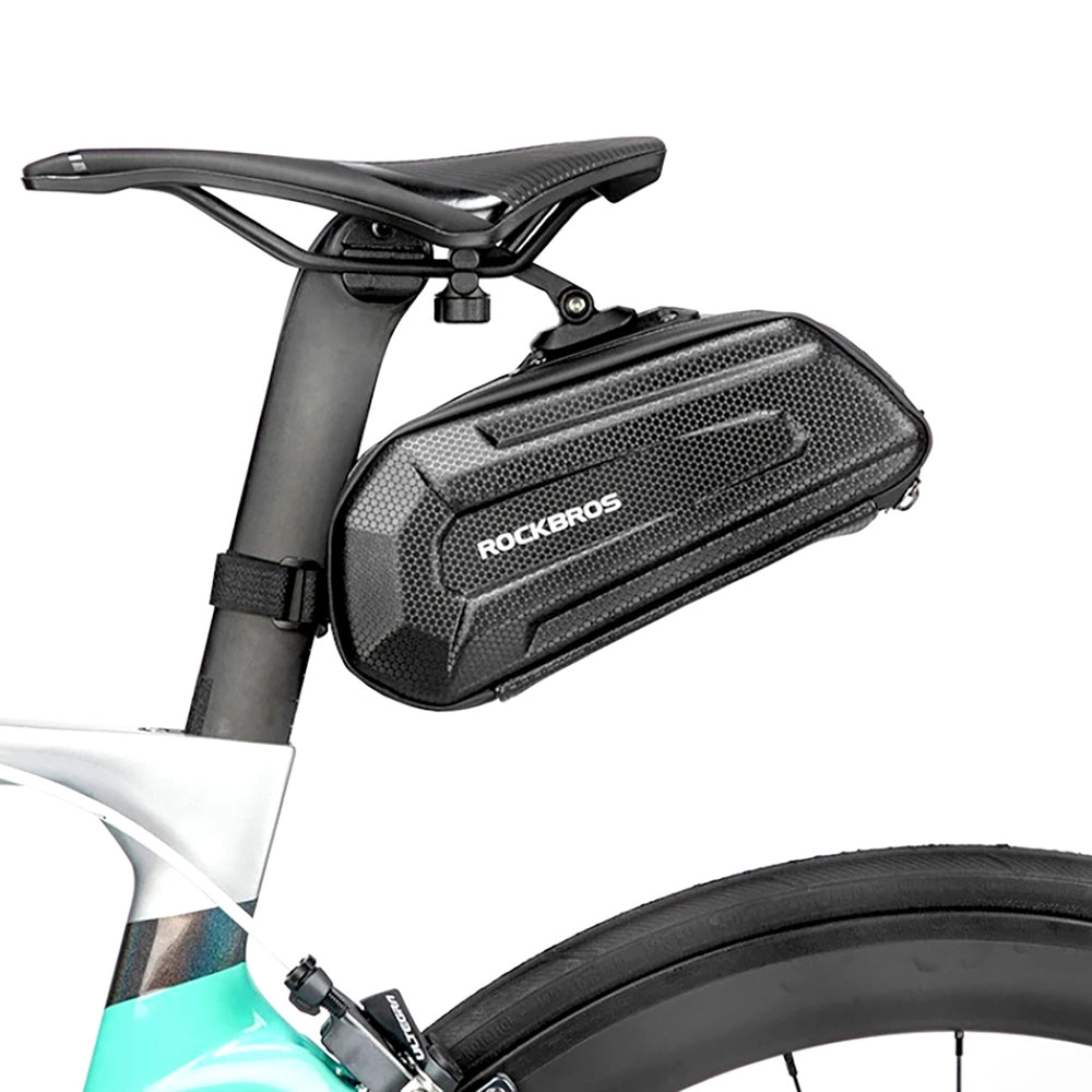 Rockbros B69 bicycle saddle bag 1.8l with easy release system - black - OUTLET_3