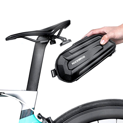 Rockbros B69 bicycle saddle bag 1.8l with easy release system - black - OUTLET_4