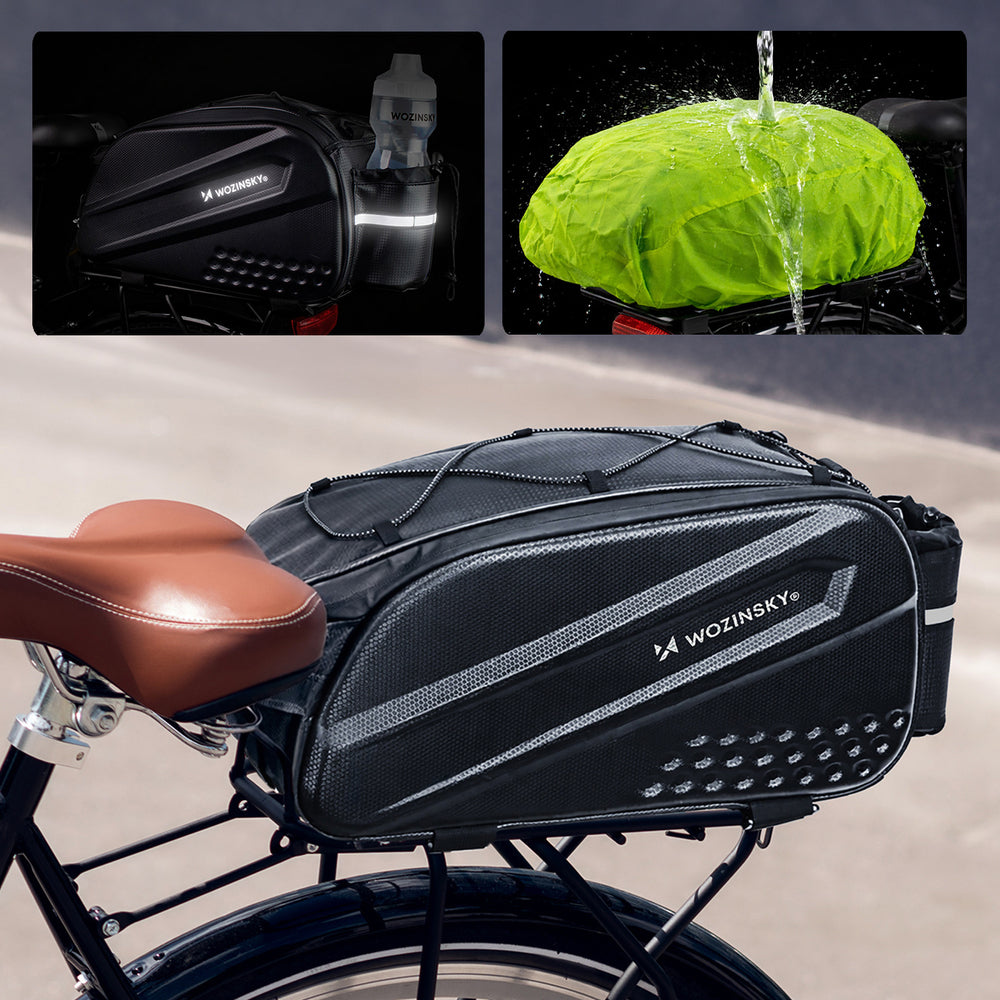 Wozinsky Bike Trunk Bag with Long Strap and Expandable Side Pockets - Black - OUTLET_7