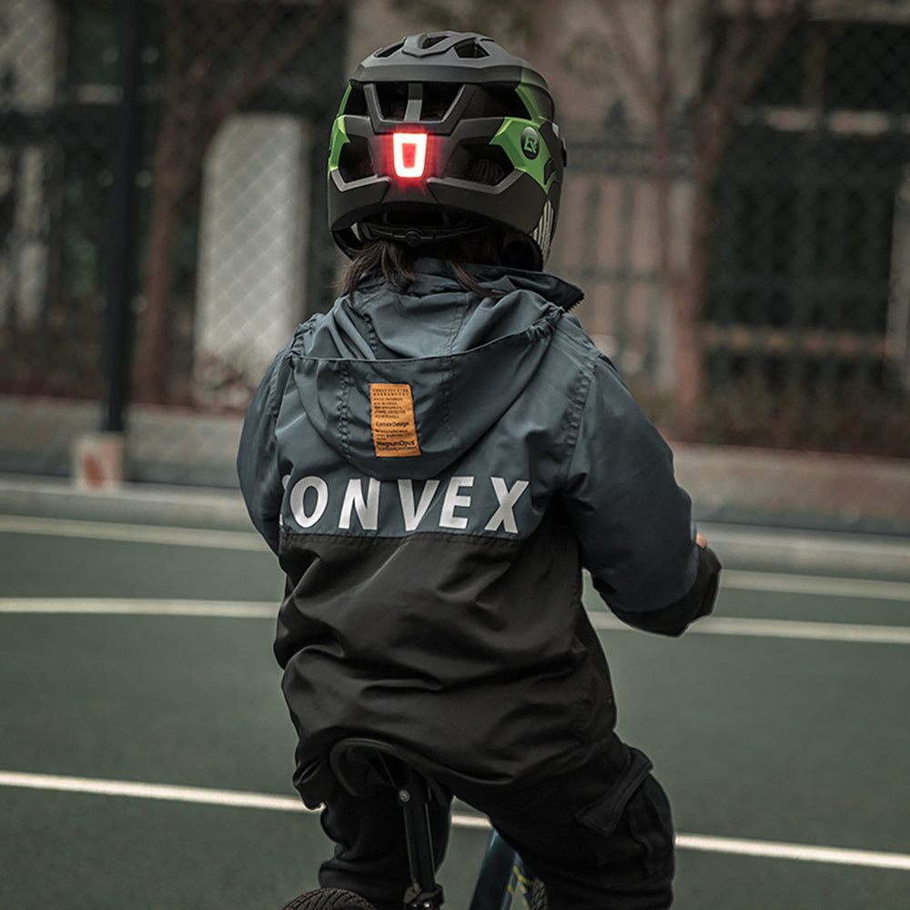 Rockbros TS-61 10110061003 Children's Bike Helmet with Detachable Chin Size S (48-52) - Green - OUTLET_2
