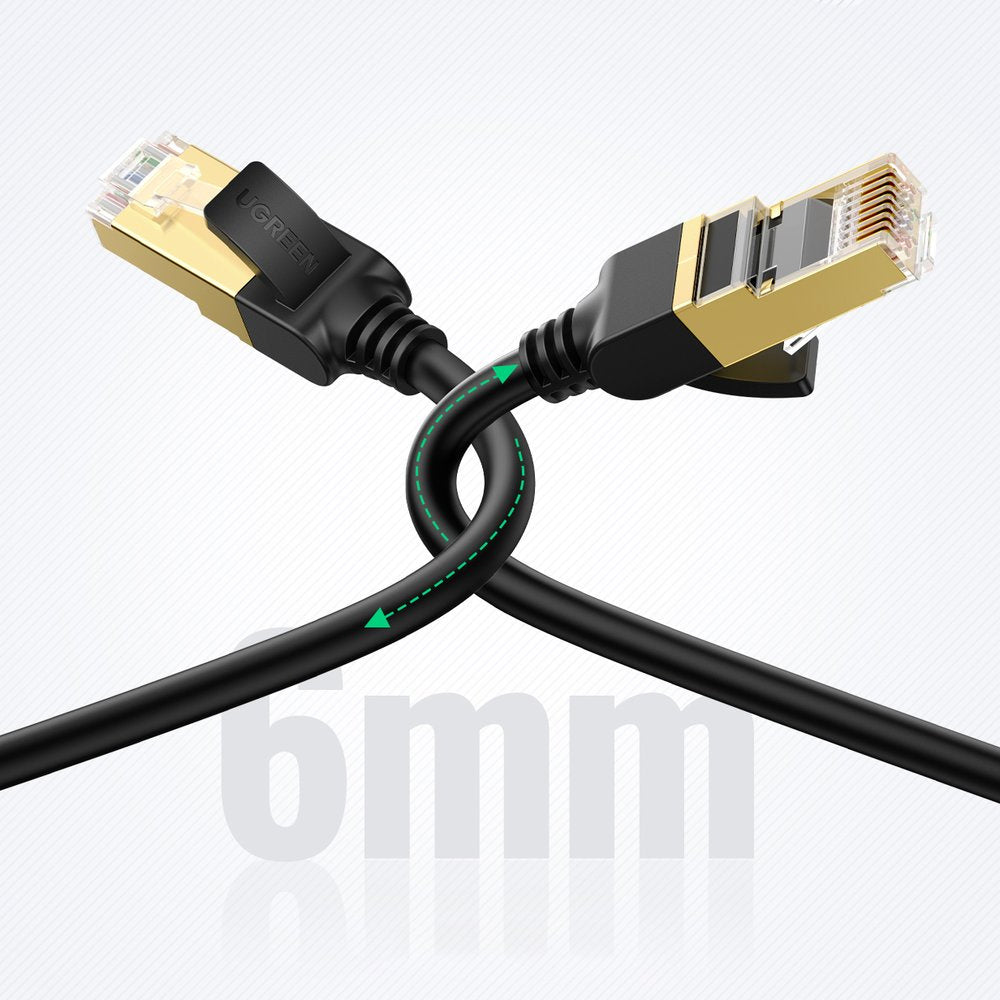 Ugreen NW107 RJ45/Cat 7 F/FTP Network Cable 15m - Black - OUTLET_7