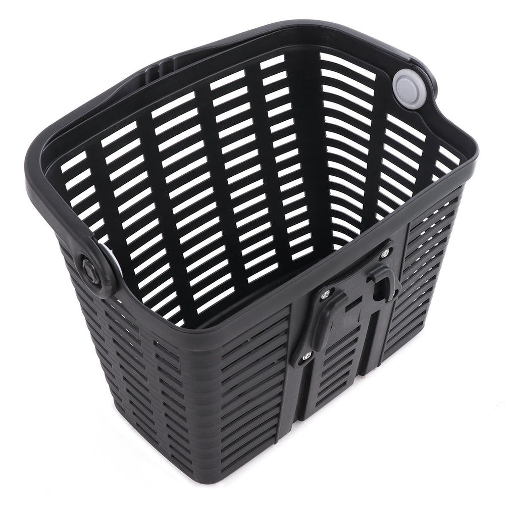 Wozinsky WKR-PK plastic handlebar bicycle basket - black - OUTLET_1