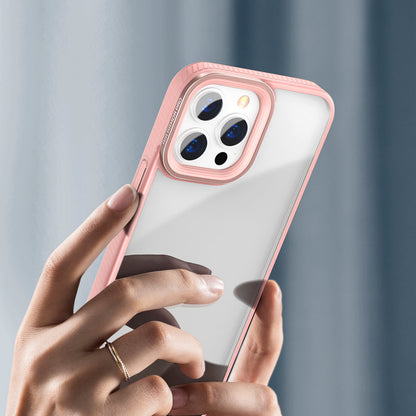 Baseus Crystal Phone Case Armor Case for iPhone 13 Pro with Gel Frame pink (ARJT001004) - OUTLET_10