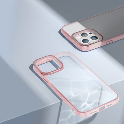 Baseus Crystal Phone Case Armor Case for iPhone 13 Pro with Gel Frame pink (ARJT001004) - OUTLET_13