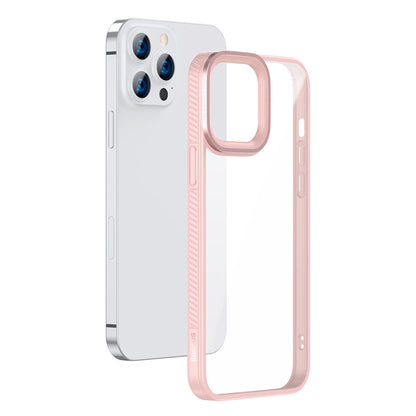 Baseus Crystal Phone Case Armor Case for iPhone 13 Pro with Gel Frame pink (ARJT001004) - OUTLET_2