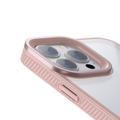 Baseus Crystal Phone Case Armor Case for iPhone 13 Pro with Gel Frame pink (ARJT001004) - OUTLET_8