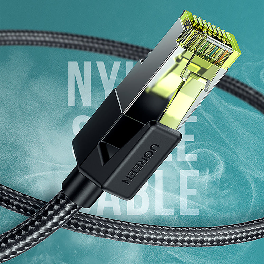 Ugreen NW150 80424 Ethernet RJ45 Cat 7 10Gbps Cable 3m - Black - OUTLET_1
