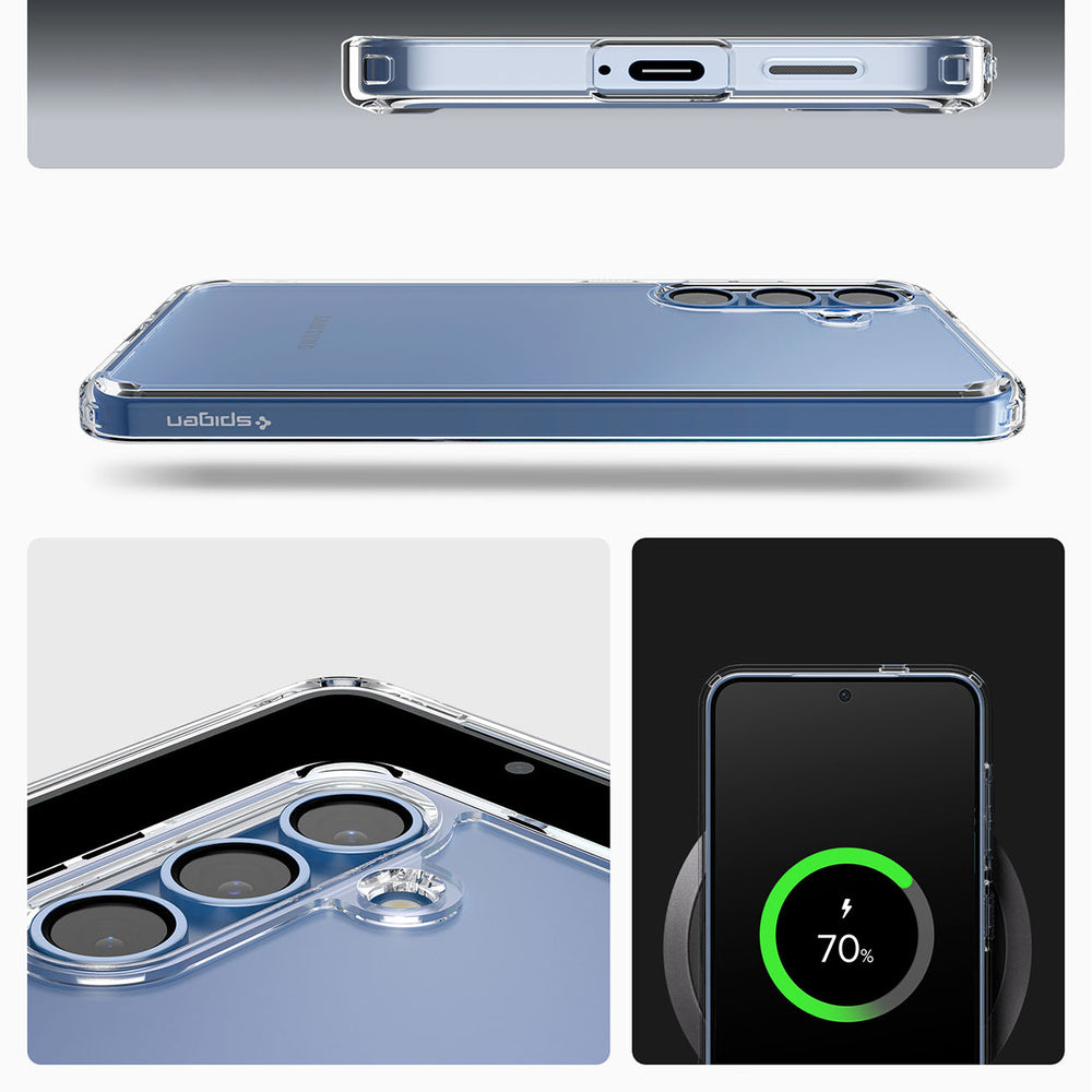 Spigen Ultra Hybrid Case for Samsung Galaxy S25 - Clear - OUTLET_0