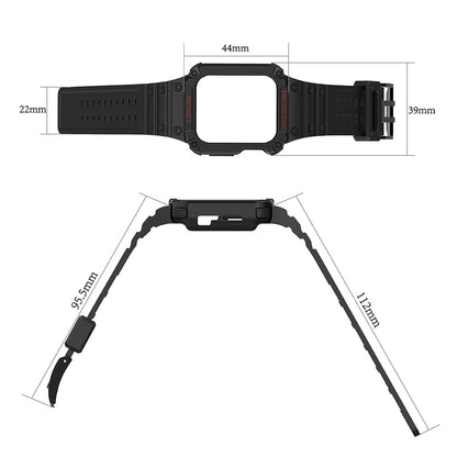 Protect Strap Band for Apple Watch 38/40/41mm Armored Case Strap - Green - OUTLET_4