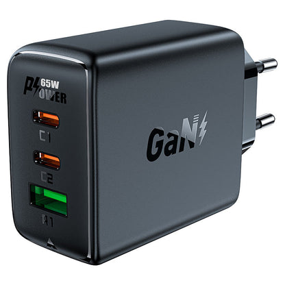 Acefast fast charger GaN (2x USB-C / USB-A) PPS / PD / QC4+ 65W white (A41) - OUTLET_3