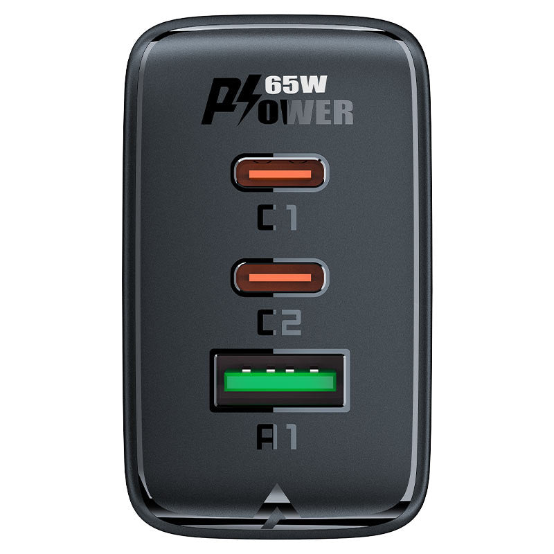 Acefast fast charger GaN (2x USB-C / USB-A) PPS / PD / QC4+ 65W white (A41) - OUTLET_7