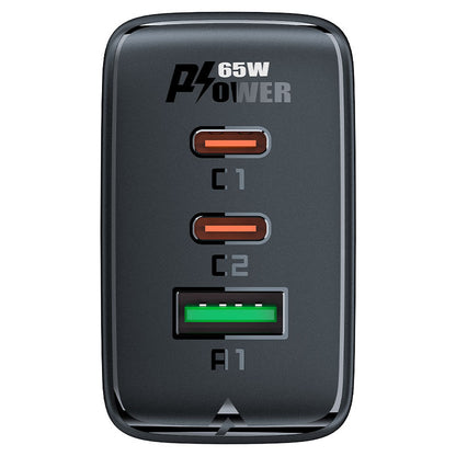 Acefast fast charger GaN (2x USB-C / USB-A) PPS / PD / QC4+ 65W white (A41) - OUTLET_7