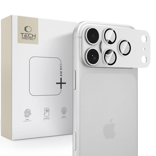 Tech-Protect Camfull Fit+ Tempered Glass Camera Screen Protector for iPhone 18 Pro - Silver_0