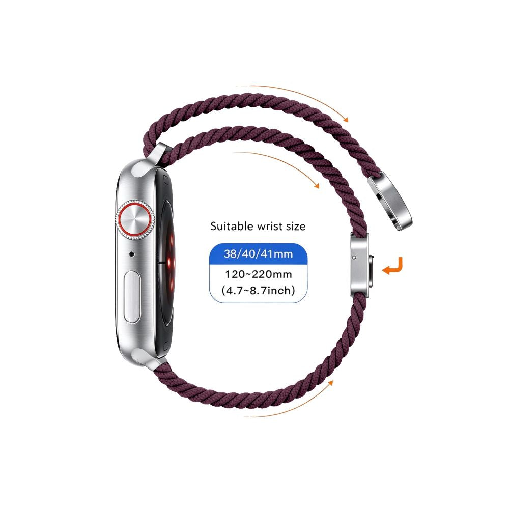 Tech-Protect NylonMag Band for Apple Watch 40 / 41 / 42 mm - burgundy_3