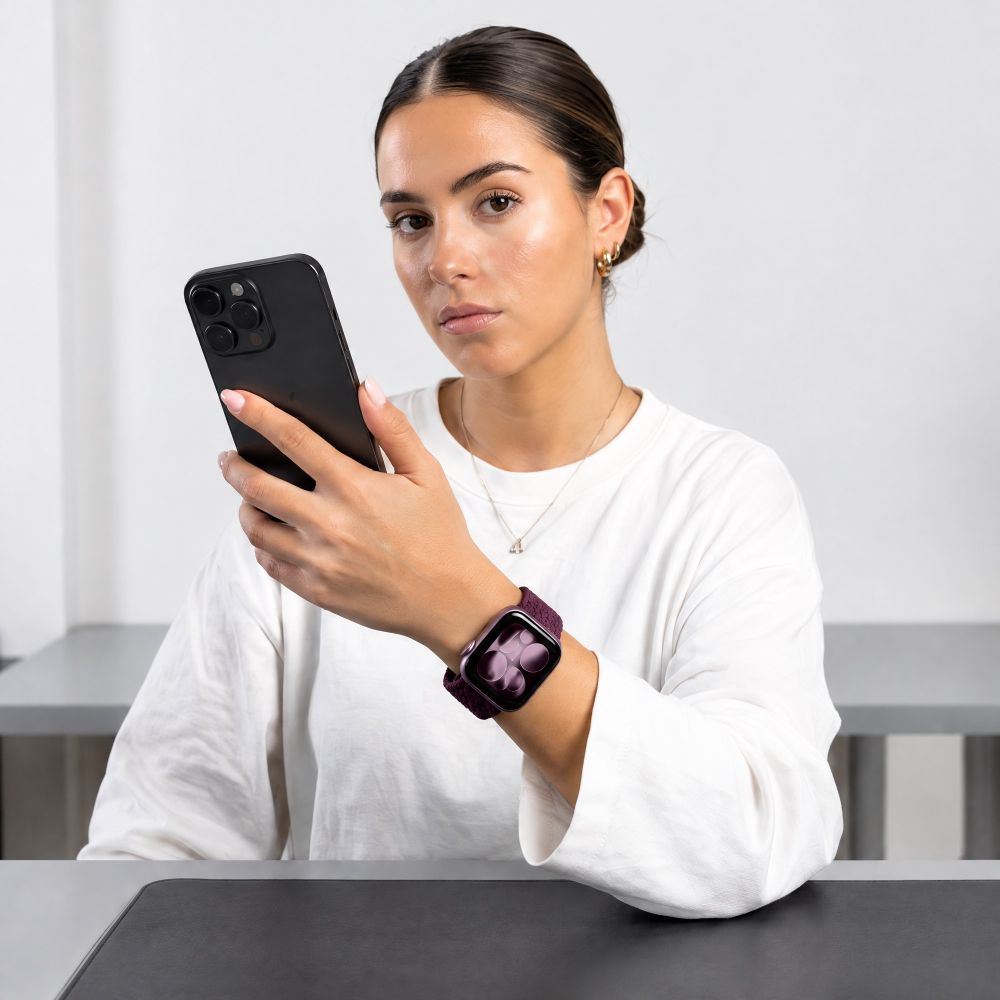 Tech-Protect NylonMag Band for Apple Watch 40 / 41 / 42 mm - burgundy_7