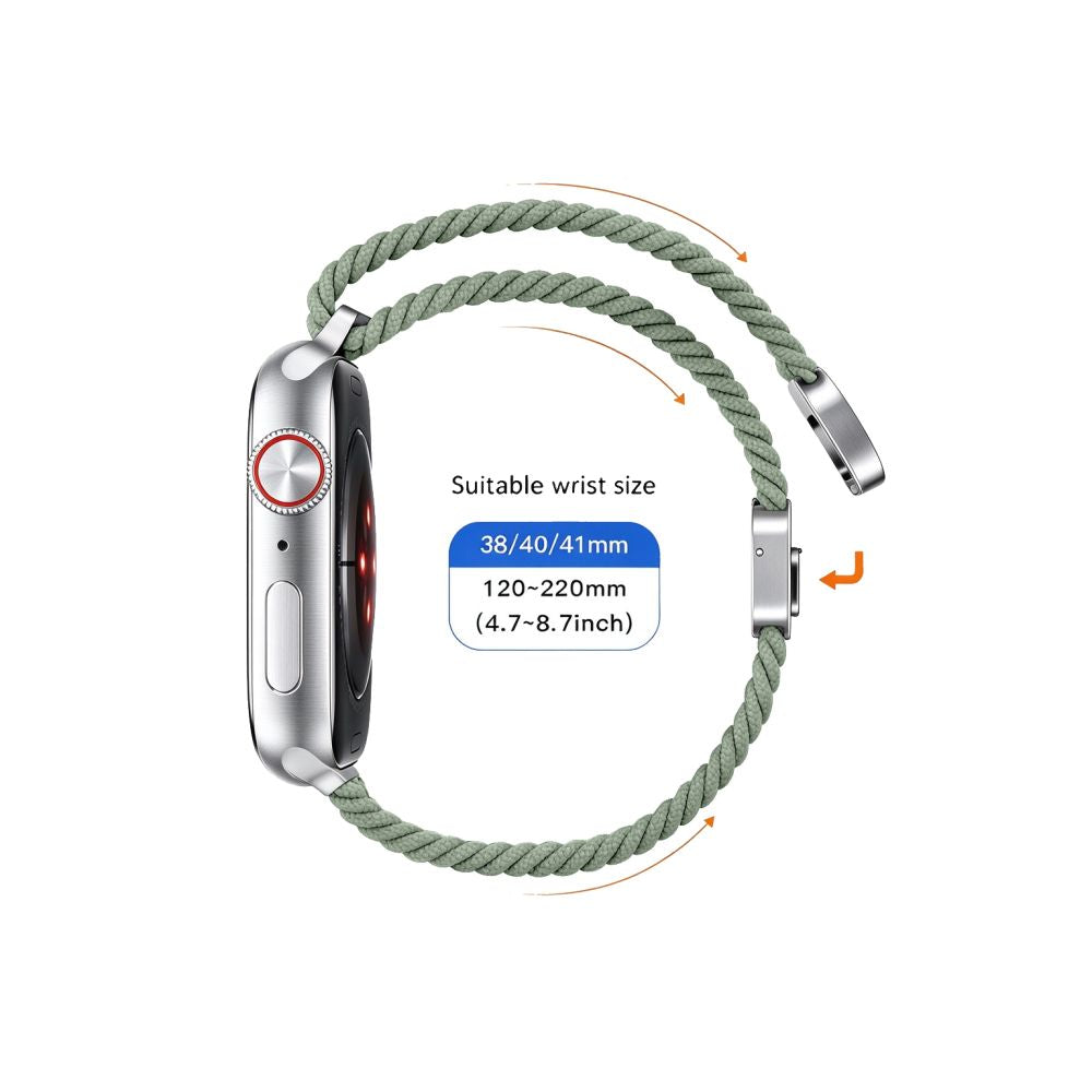 Tech-Protect NylonMag Band for Apple Watch 40 / 41 / 42 mm - light green_3