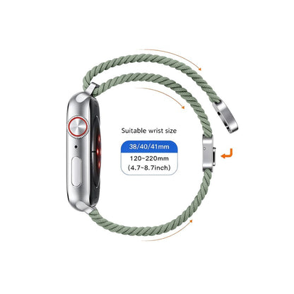 Tech-Protect NylonMag Band for Apple Watch 40 / 41 / 42 mm - light green_3