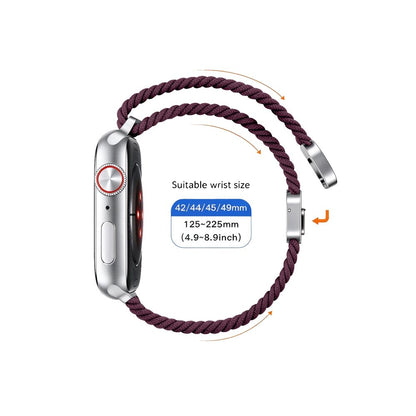 Tech-Protect NylonMag Band for Apple Watch 44 / 45 / 46 / 49 mm - burgundy_3