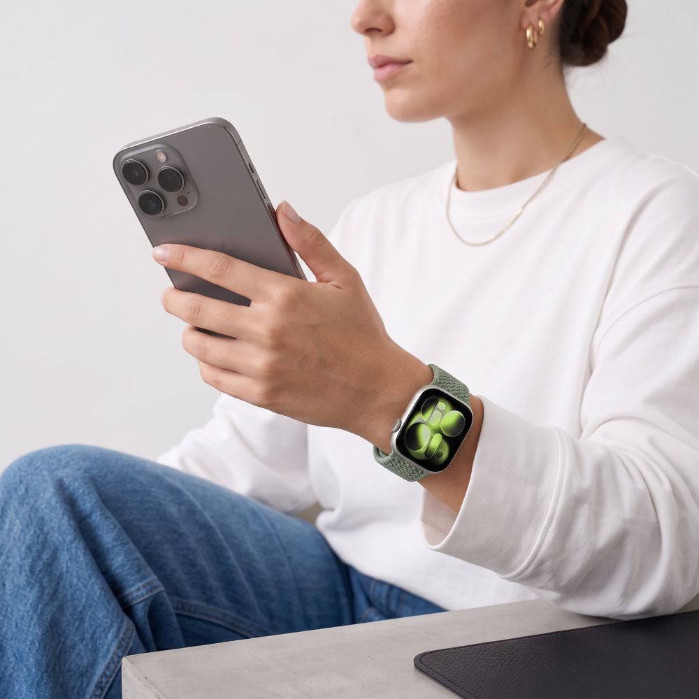 Tech-Protect NylonMag Band for Apple Watch 44 / 45 / 46 / 49 mm - light green_4