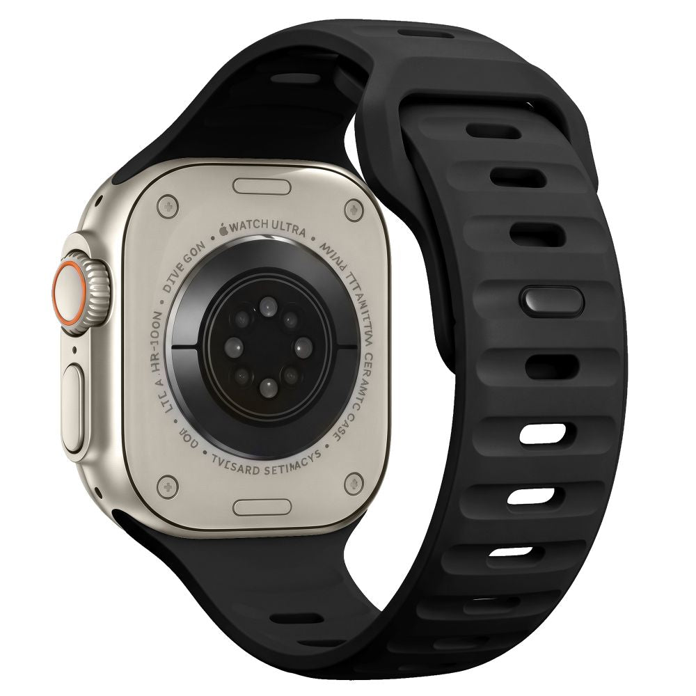 Tech-Protect Silicone Line Strap for Apple Watch 44 / 45 / 46 / 49 mm - Black_1