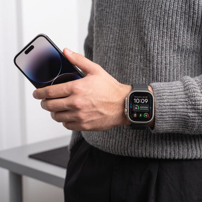 Tech-Protect Silicone Line Strap for Apple Watch 44 / 45 / 46 / 49 mm - Black_5
