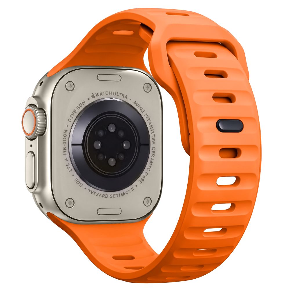 Tech-Protect Silicone Line Strap for Apple Watch 44 / 45 / 46 / 49 mm - Orange_1