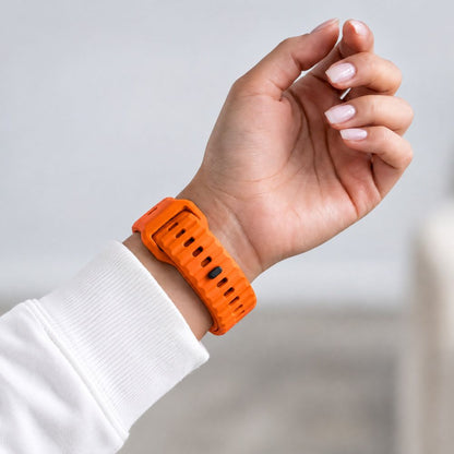 Tech-Protect Silicone Line Strap for Apple Watch 44 / 45 / 46 / 49 mm - Orange_6