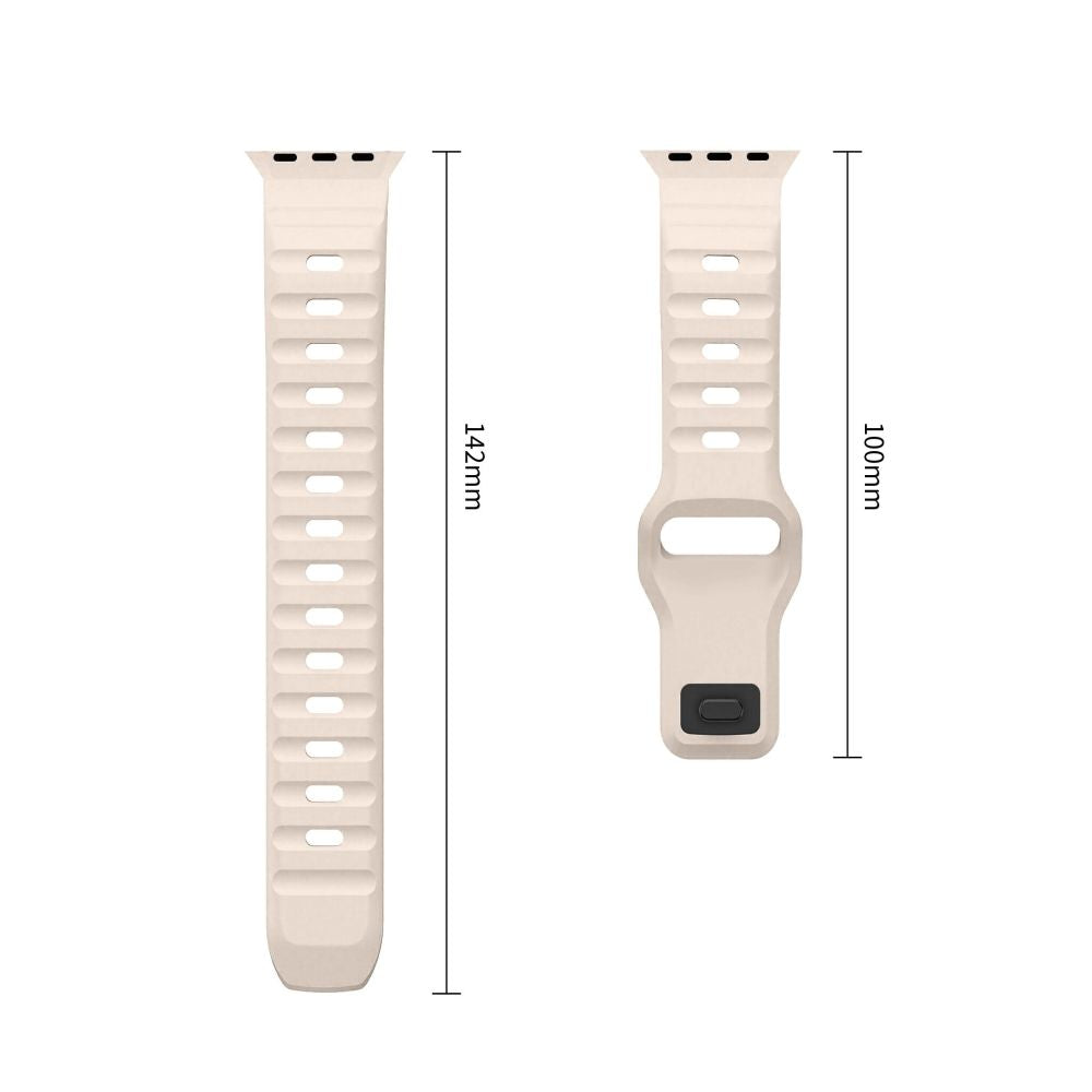 Tech-Protect Silicone Line Strap for Apple Watch 44 / 45 / 46 / 49 mm - Beige_2