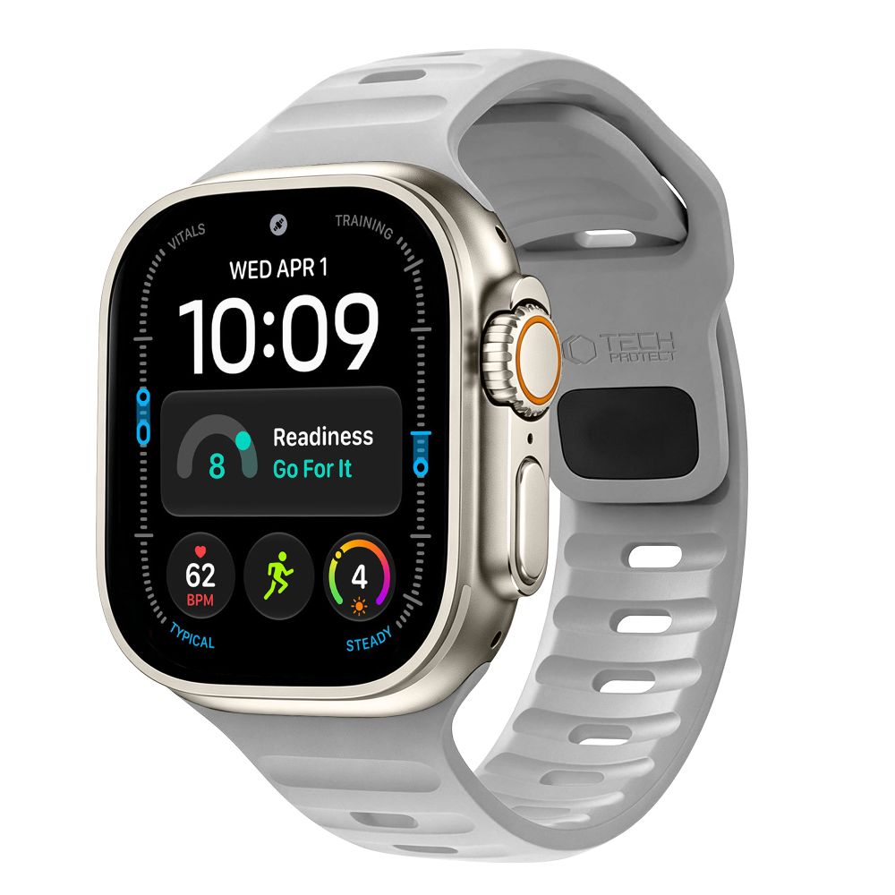 Tech-Protect Silicone Line Strap for Apple Watch 44 / 45 / 46 / 49 mm - Gray_0