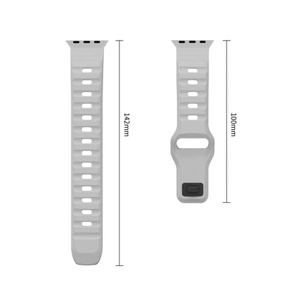 Tech-Protect Silicone Line Strap for Apple Watch 44 / 45 / 46 / 49 mm - Gray_2