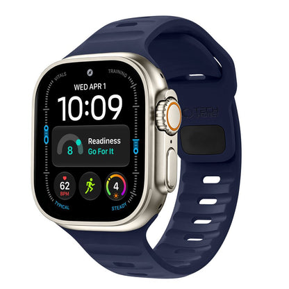 Tech-Protect Silicone Line Strap for Apple Watch 44 / 45 / 46 / 49 mm - Navy Blue_0