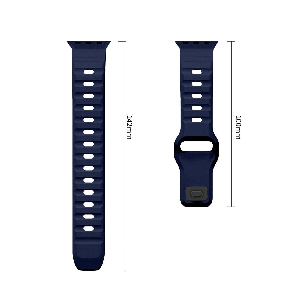 Tech-Protect Silicone Line Strap for Apple Watch 44 / 45 / 46 / 49 mm - Navy Blue_2