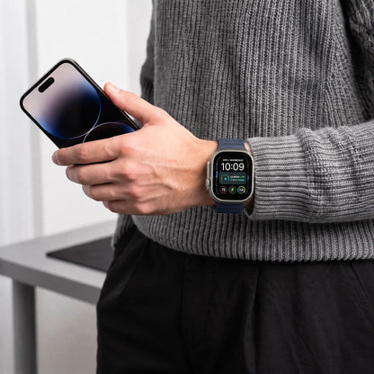 Tech-Protect Silicone Line Strap for Apple Watch 44 / 45 / 46 / 49 mm - Navy Blue_3
