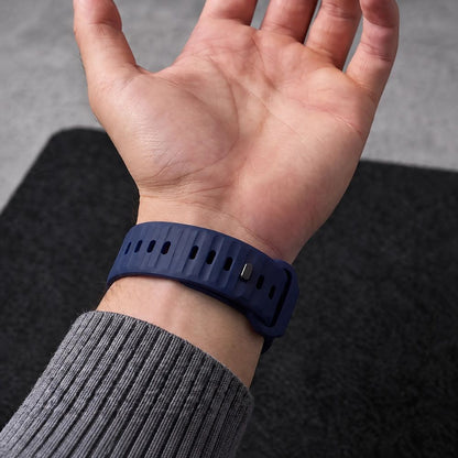 Tech-Protect Silicone Line Strap for Apple Watch 44 / 45 / 46 / 49 mm - Navy Blue_4