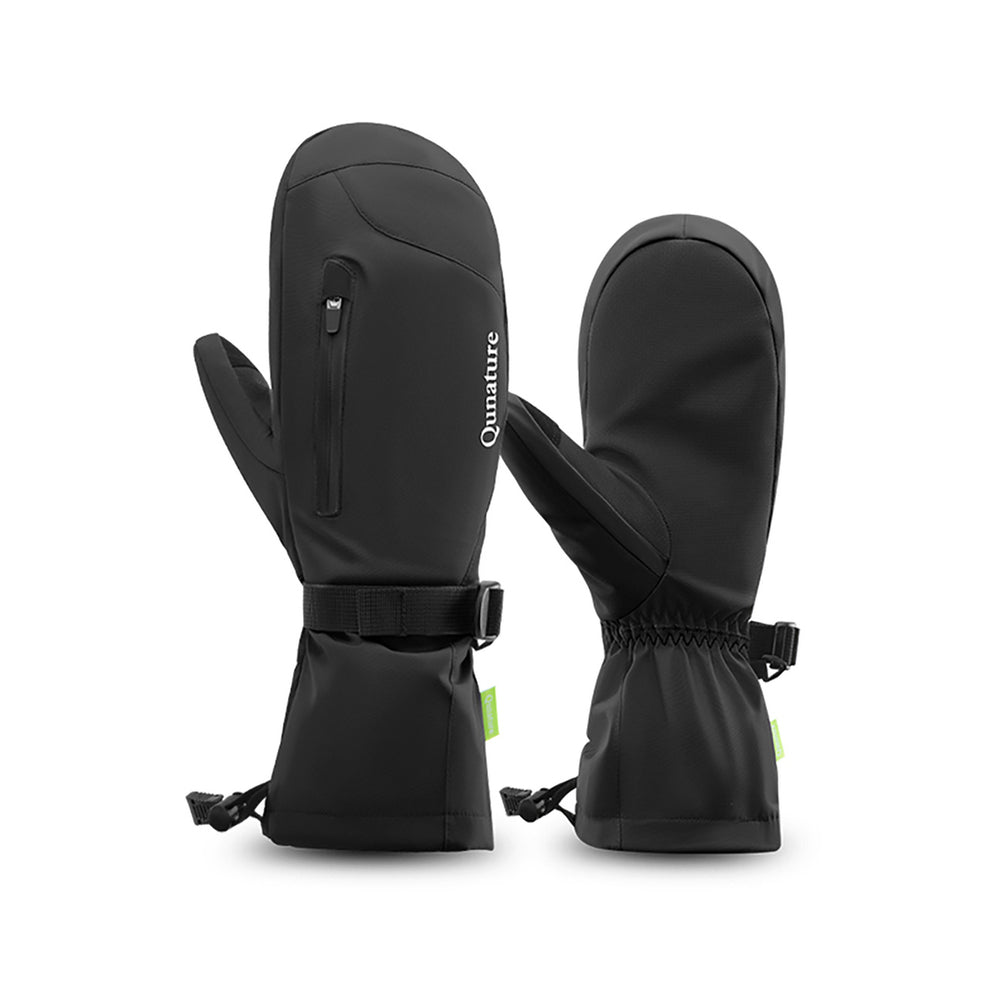 Qunature Full Length Ski Gloves Size M - Black - OUTLET_0