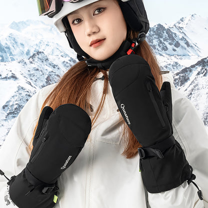 Qunature Full Length Ski Gloves Size M - Black - OUTLET_1