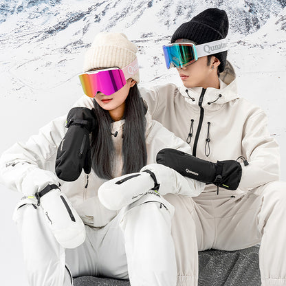 Qunature Full Length Ski Gloves Size M - Black - OUTLET_3