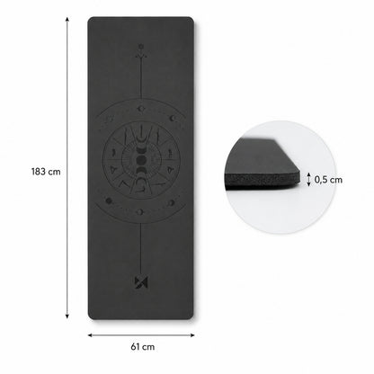 Wozinsky WNSP-NKB 183 x 61 x 0.5 cm natural rubber yoga mat - black - OUTLET_4