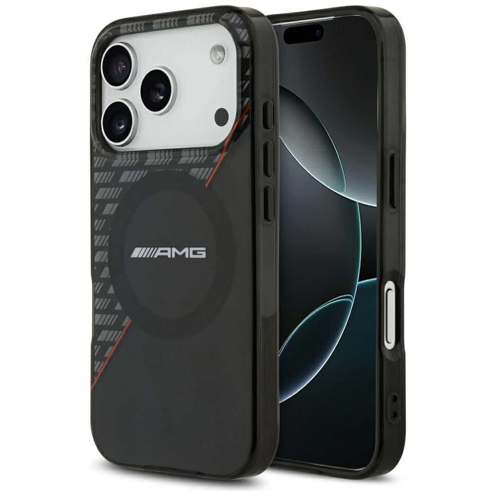 Mercedes AMG IML Double Layer Rhombs MagSafe Case for iPhone 18 Pro / 17 Pro - Black and Red_0
