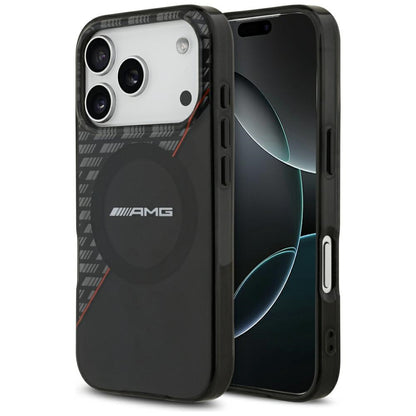 Mercedes AMG IML Double Layer Rhombs MagSafe Case for iPhone 18 Pro / 17 Pro - Black and Red_0