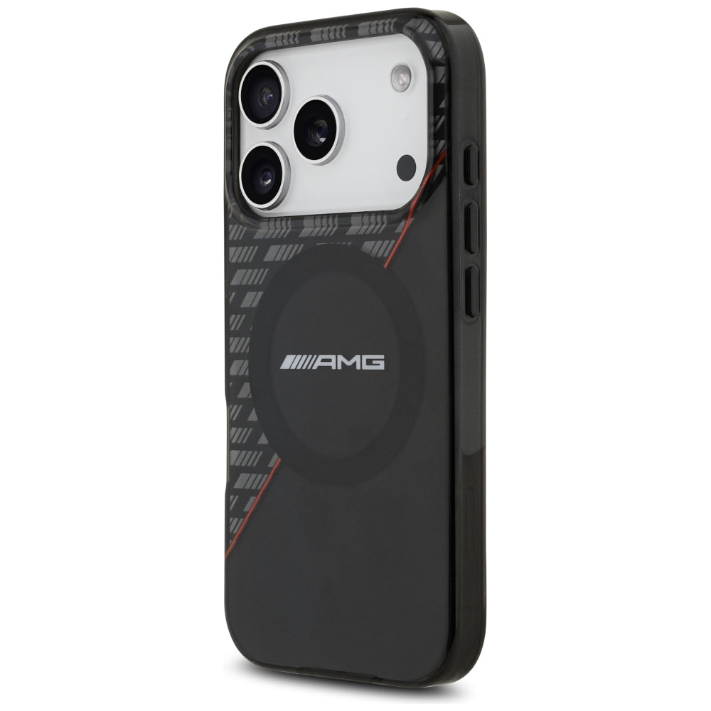 Mercedes AMG IML Double Layer Rhombs MagSafe Case for iPhone 18 Pro / 17 Pro - Black and Red_1