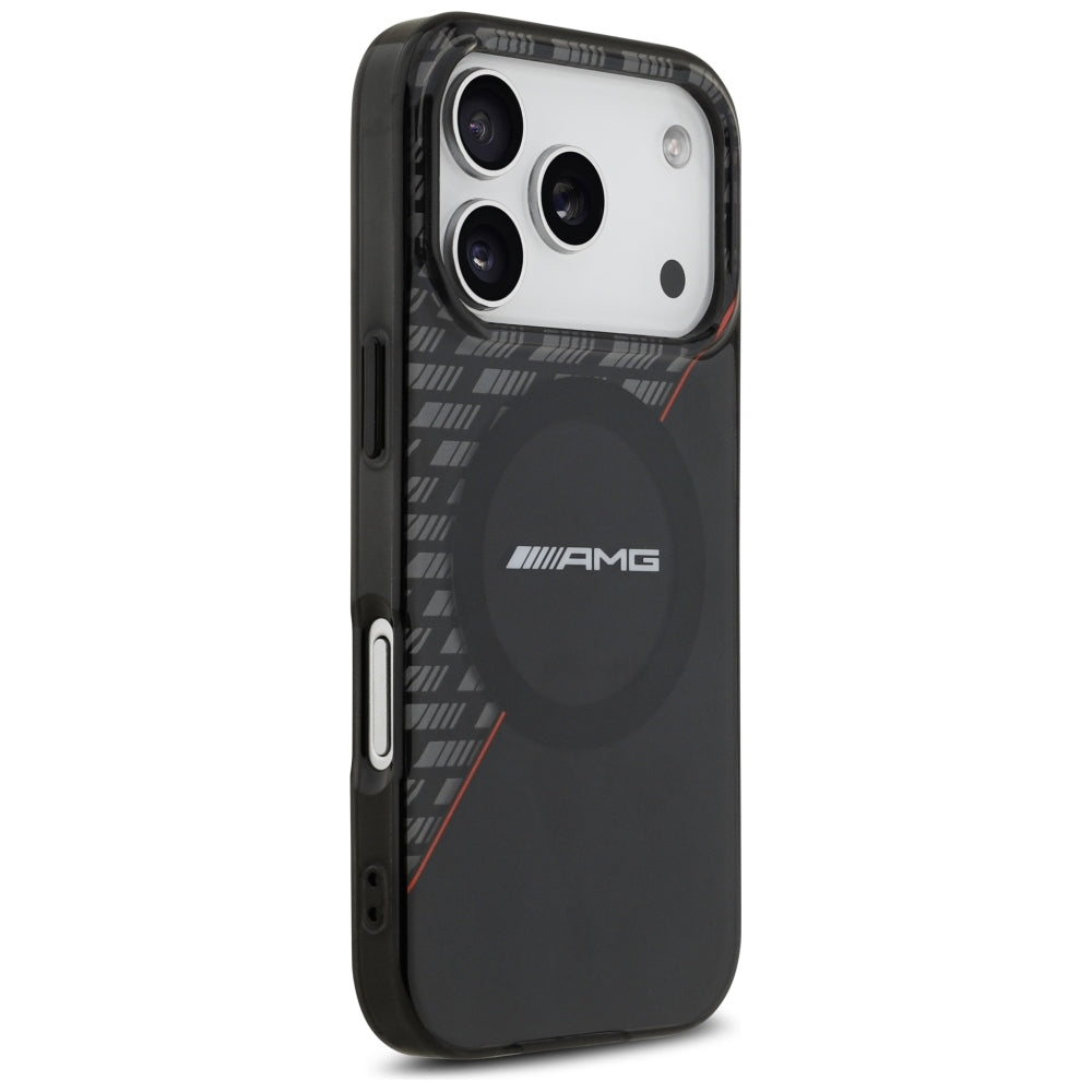 Mercedes AMG IML Double Layer Rhombs MagSafe Case for iPhone 18 Pro / 17 Pro - Black and Red_3