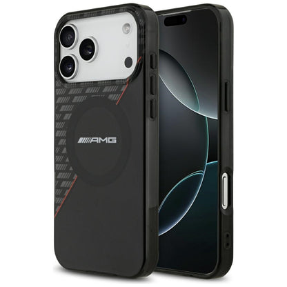 Mercedes AMG IML Double Layer Rhombs MagSafe Case for iPhone 18 Pro Max / 17 Pro Max - Black and Red_0