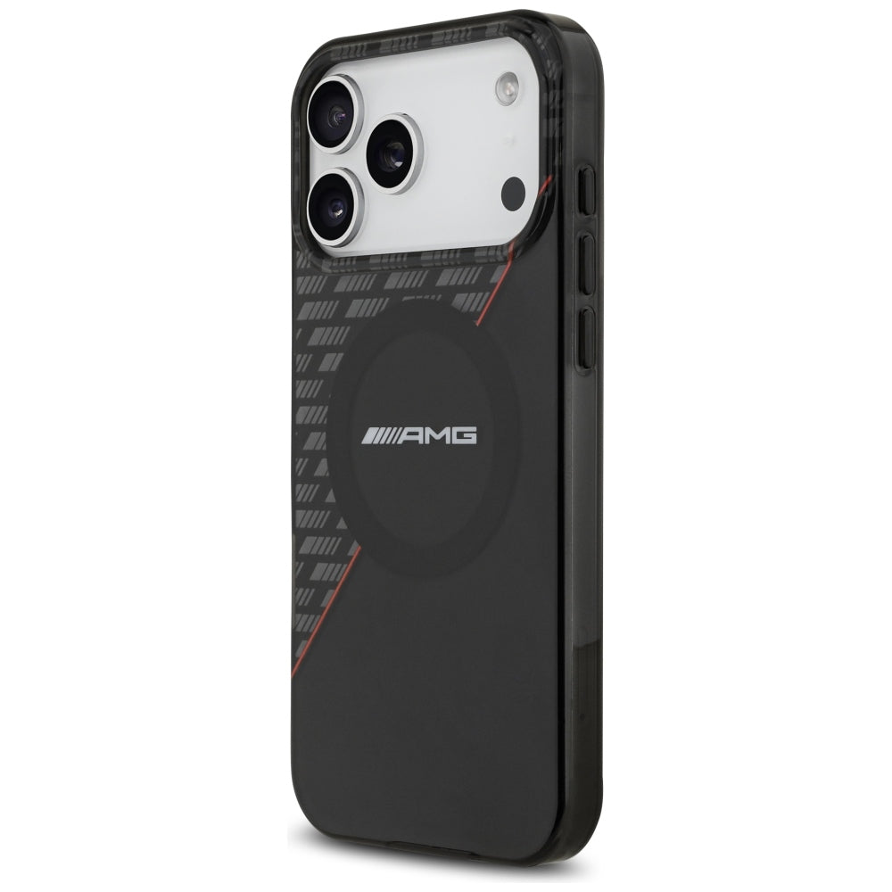 Mercedes AMG IML Double Layer Rhombs MagSafe Case for iPhone 18 Pro Max / 17 Pro Max - Black and Red_1