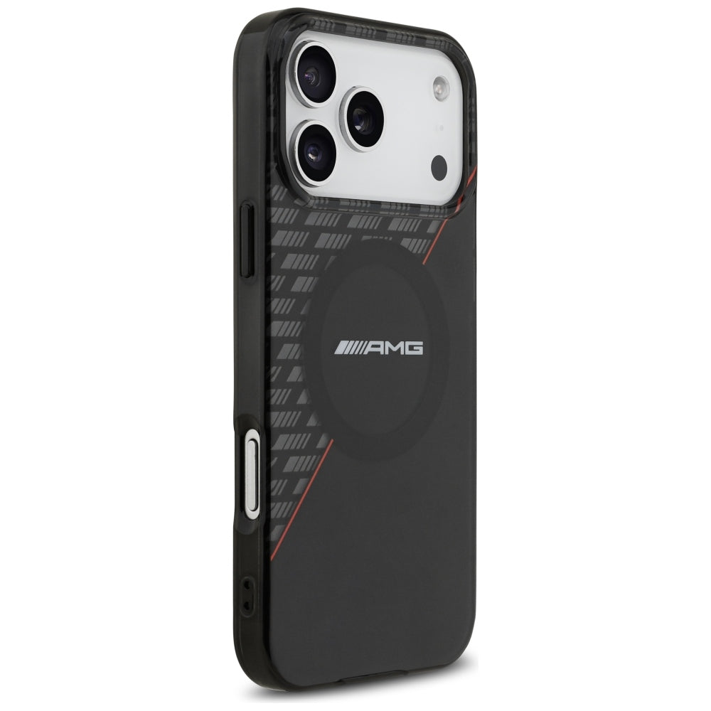 Mercedes AMG IML Double Layer Rhombs MagSafe Case for iPhone 18 Pro Max / 17 Pro Max - Black and Red_3